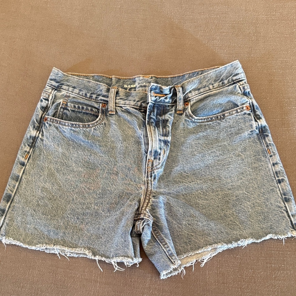 Old Navy Light Blue Distressed Denim Shorts